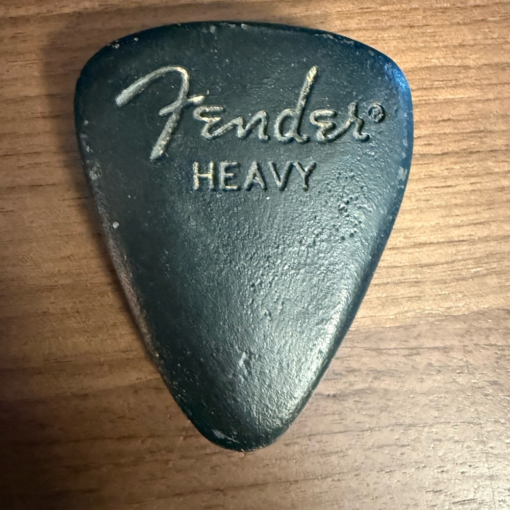 Fender Black Guitar Pick Belt Buckle